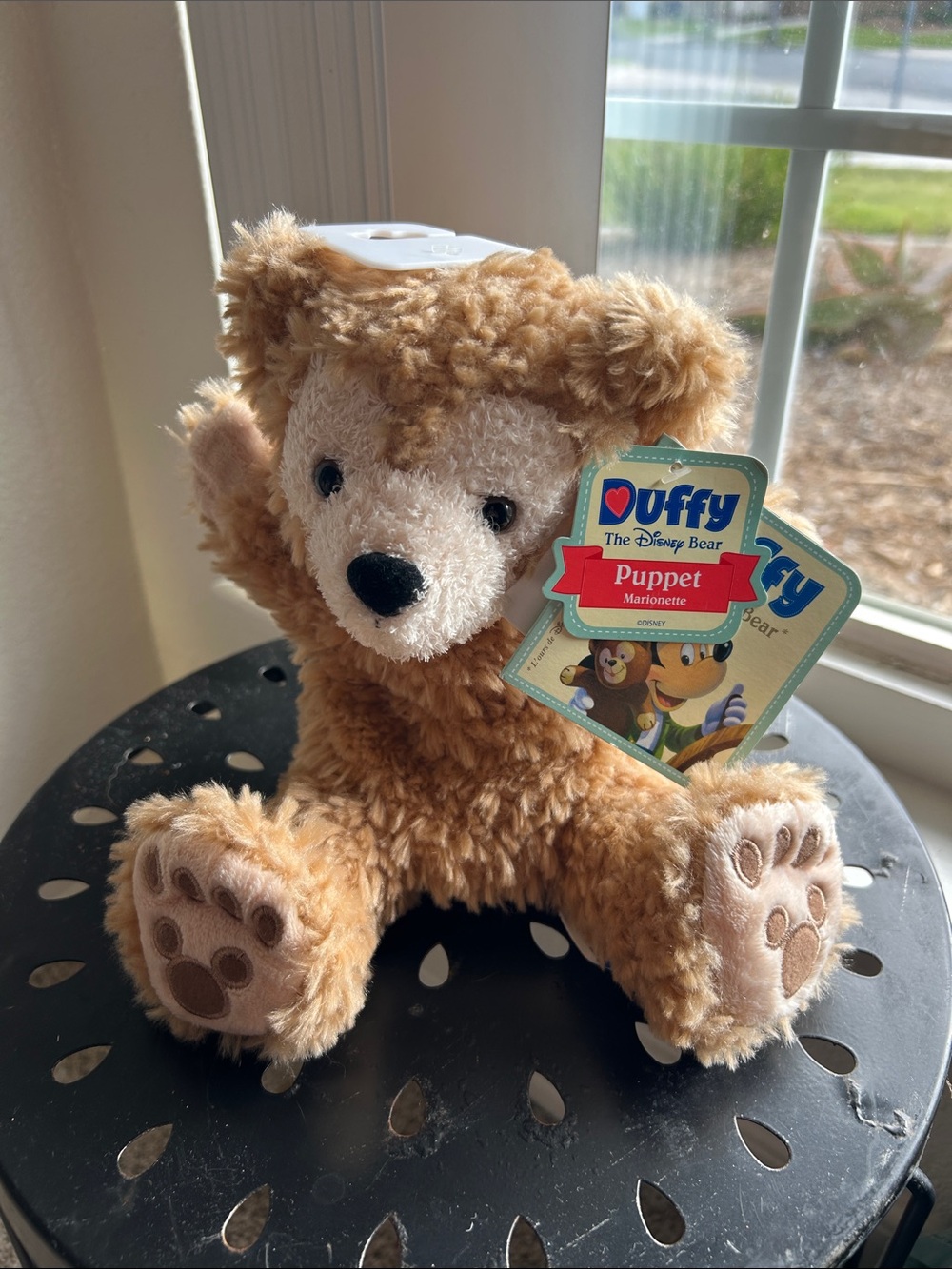 Disney Duffy Brown Plush Puppet - Light Brown Teddy Hand Puppet